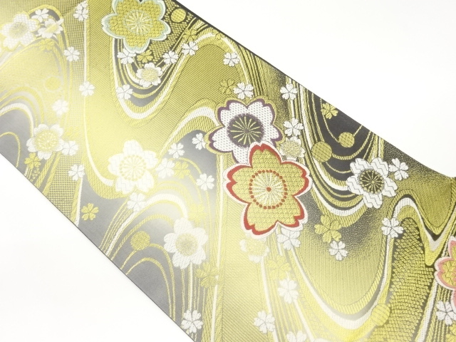 JAPANESE FUKURO OBI / WOVEN SAKURA